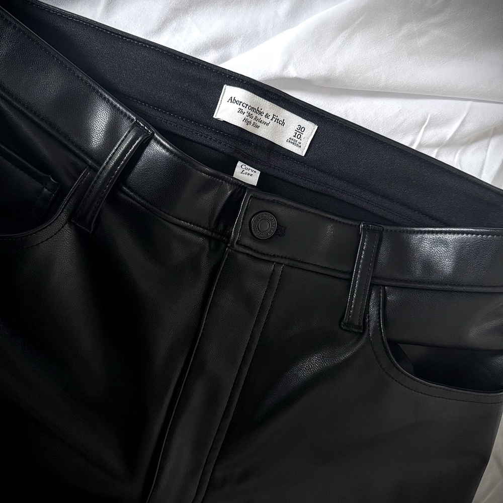 Abercrombie & Fitch | A&F Curve Love Faux Leather Pants | Size 10 - Never Worn